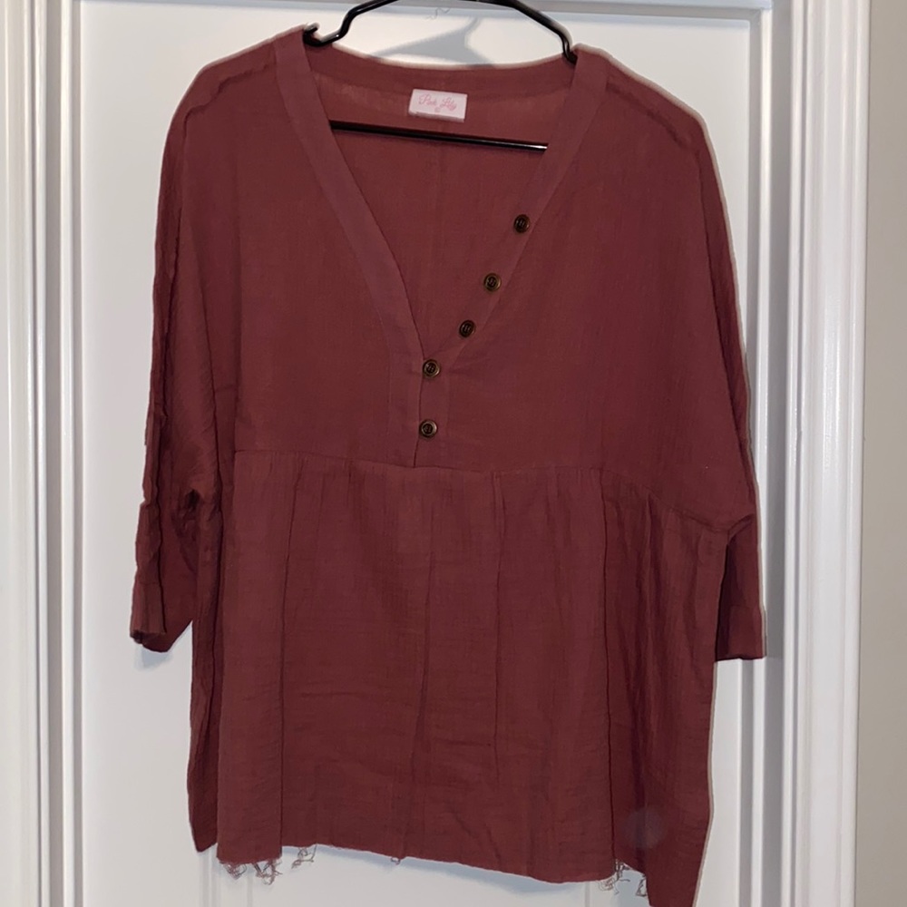 Cranberry Top- Casual/ Business Casual. Size XL
